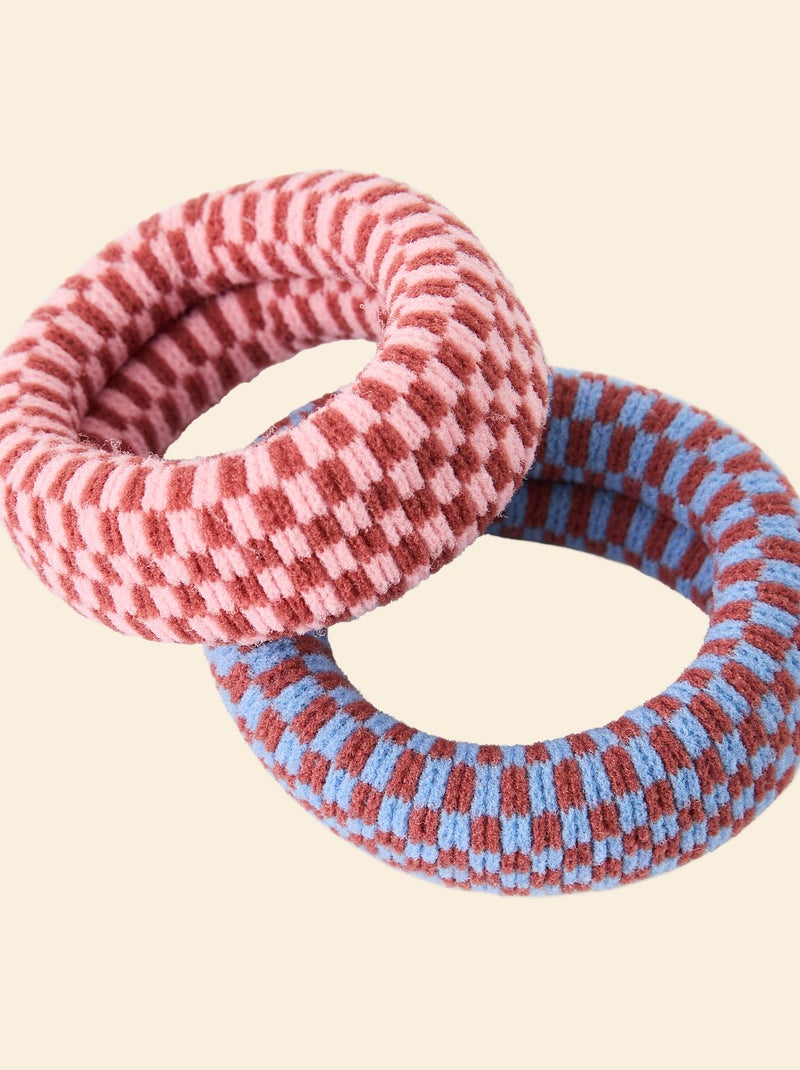 Conjunto de 2 elásticos (ekstract) Castanho - Kiabi