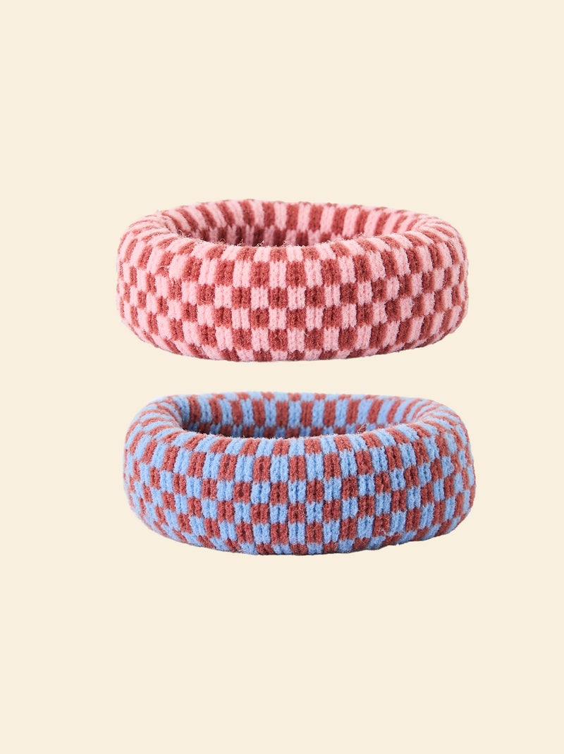 Conjunto de 2 elásticos (ekstract) Castanho - Kiabi