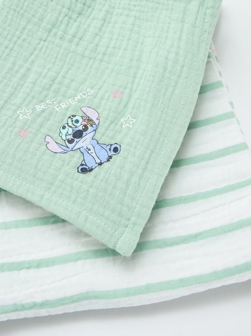Conjunto de 2 fraldas de pano 'Disney' em gaze de algodão - Kiabi