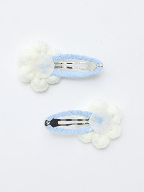 Conjunto de 2 ganchos de cabelo "clique-claque" em macramé - Kiabi