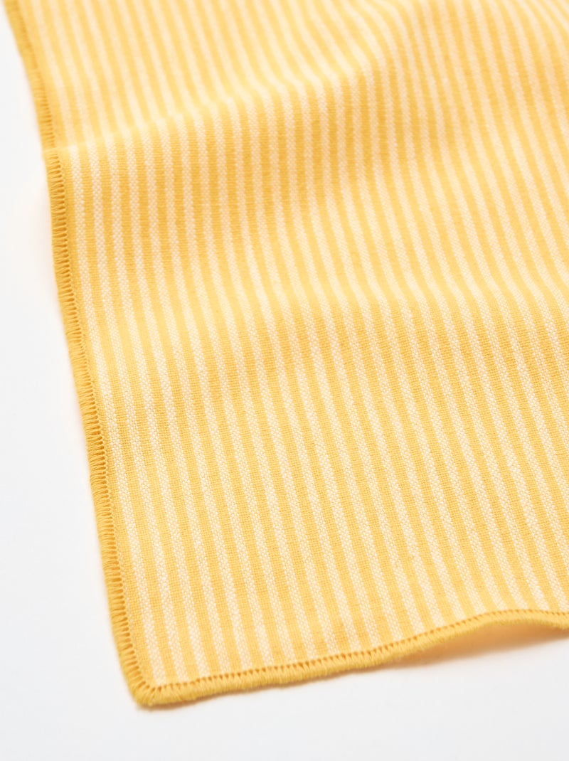 Conjunto de 2 guardanapos de mesa Amarelo - Kiabi