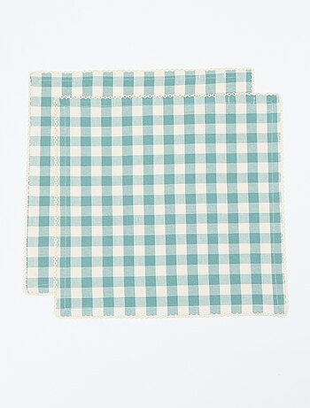 Conjunto de 2 guardanapos de mesa aos quadrados
