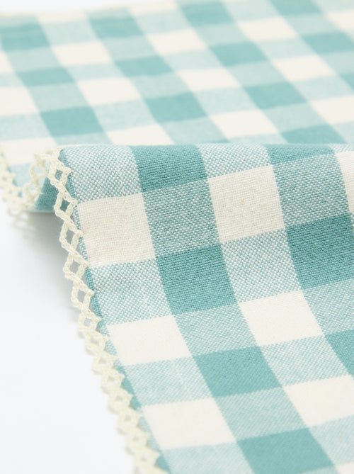 Conjunto de 2 guardanapos de mesa aos quadrados - Kiabi