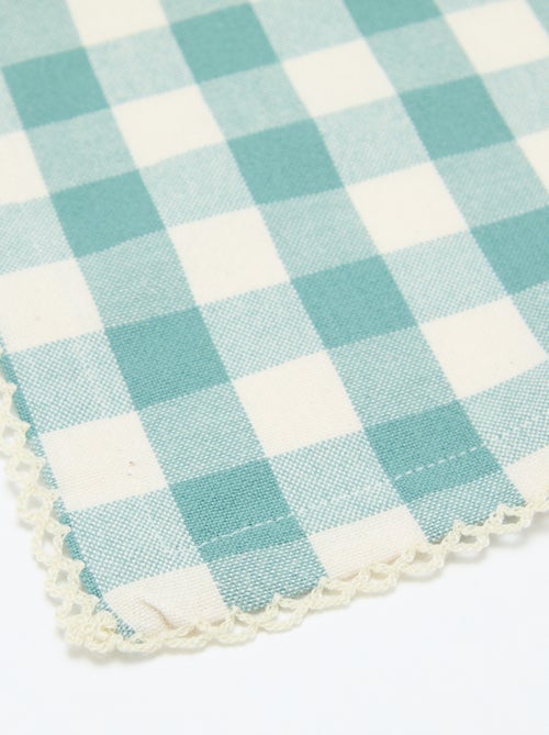 Conjunto de 2 guardanapos de mesa aos quadrados - Kiabi