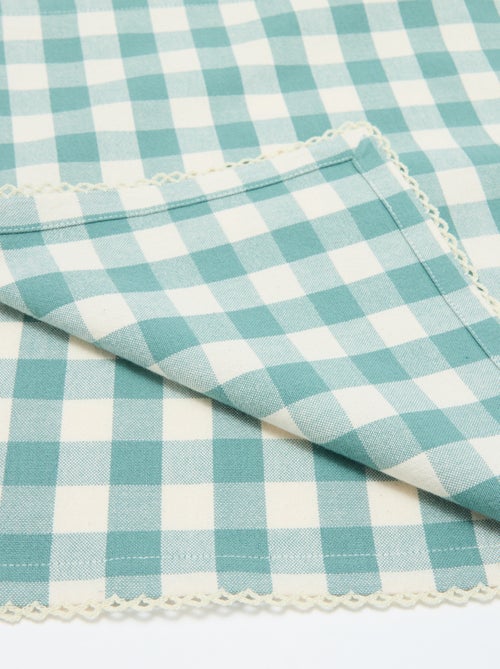 Conjunto de 2 guardanapos de mesa aos quadrados - Kiabi