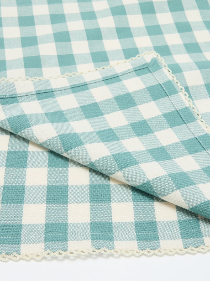 Conjunto de 2 guardanapos de mesa aos quadrados Esmeralda - Kiabi
