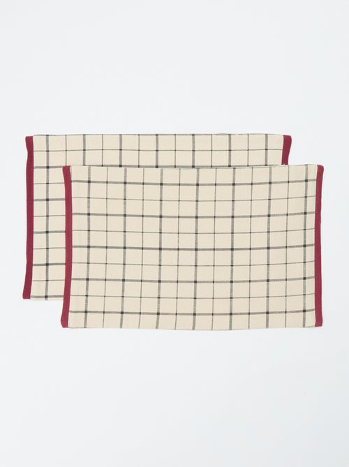 Conjunto de 2 individuais de mesa - Kiabi Home - Kiabi