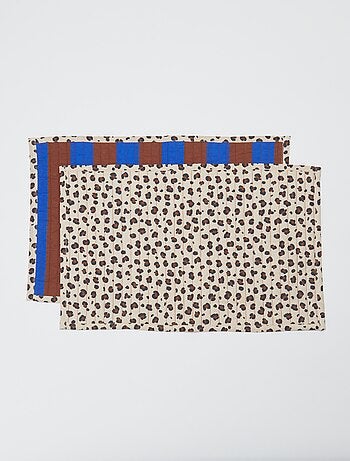 Conjunto de 2 individuais de mesa 30 x 45 cm - Kiabi Home