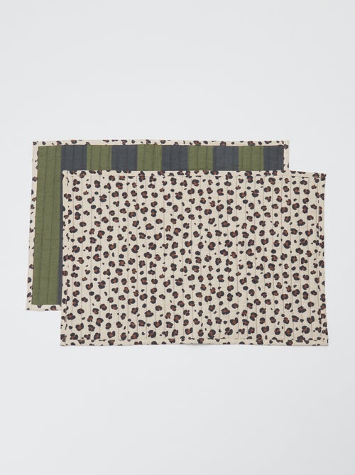 Conjunto de 2 individuais de mesa 30 x 45 cm - Kiabi Home - Kiabi