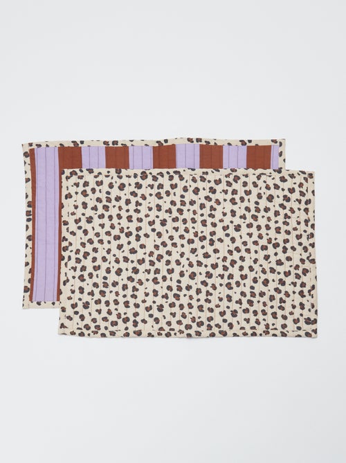 Conjunto de 2 individuais de mesa 30 x 45 cm - Kiabi Home - Kiabi