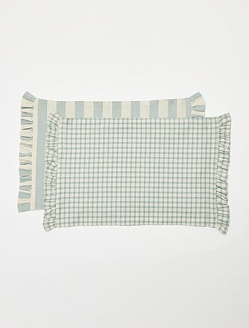 Conjunto de 2 individuais de mesa (32x45 cm) com folhos