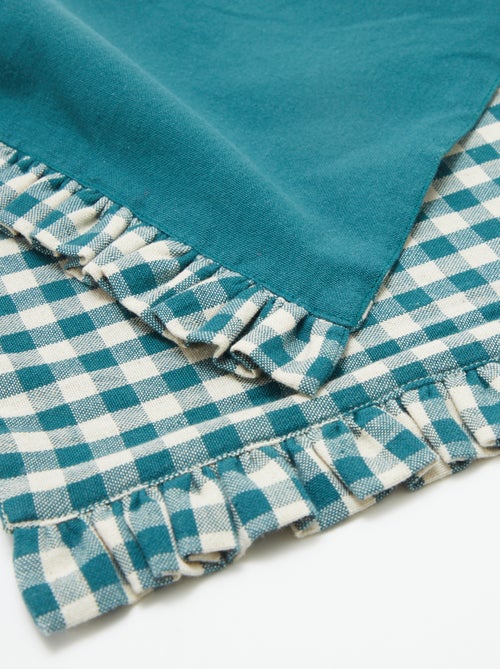 Conjunto de 2 individuais de mesa (32x45 cm) com folhos - Kiabi Conjunto de 2 individuais de mesa (32x45 cm) com folhos - Kiabi