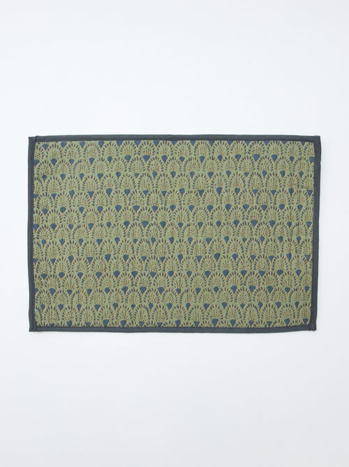 Conjunto de 2 individuais de mesa acolchoados (30x45 cm) - Kiabi Home - Kiabi