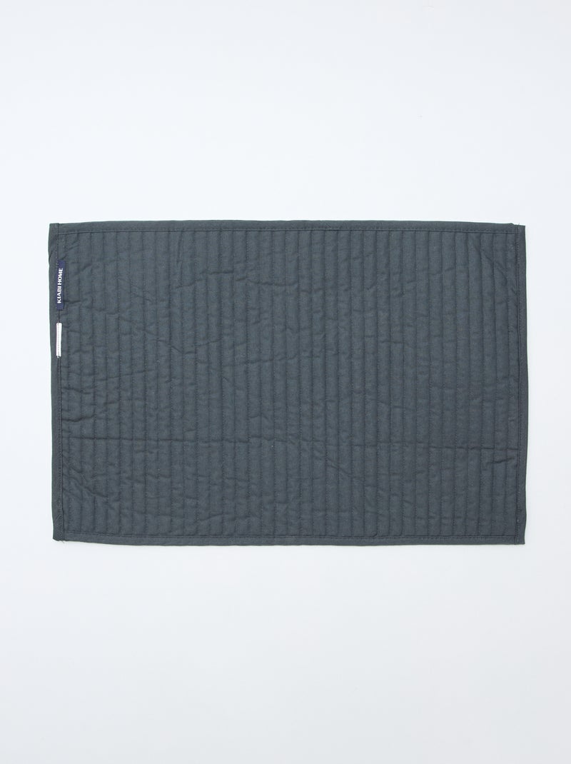 Conjunto de 2 individuais de mesa acolchoados (30x45 cm) - Kiabi Home Caqui - Kiabi