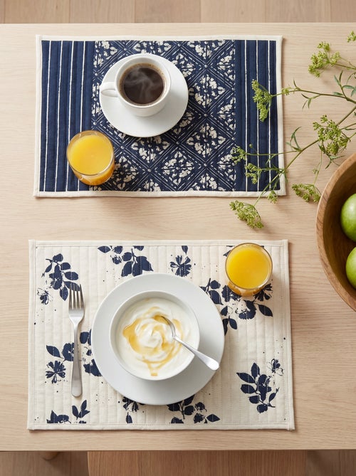 Conjunto de 2 individuais de mesa com estampado - Kiabi Home - Kiabi