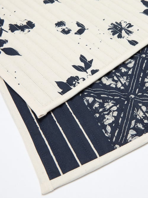 Conjunto de 2 individuais de mesa com estampado - Kiabi Home - Kiabi
