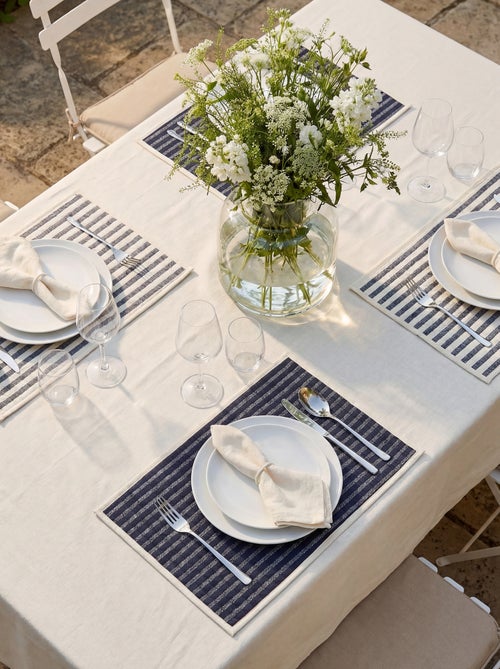 Conjunto de 2 individuais de mesa com estampado - Kiabi Home - Kiabi Conjunto de 2 individuais de mesa com estampado - Kiabi Home - Kiabi