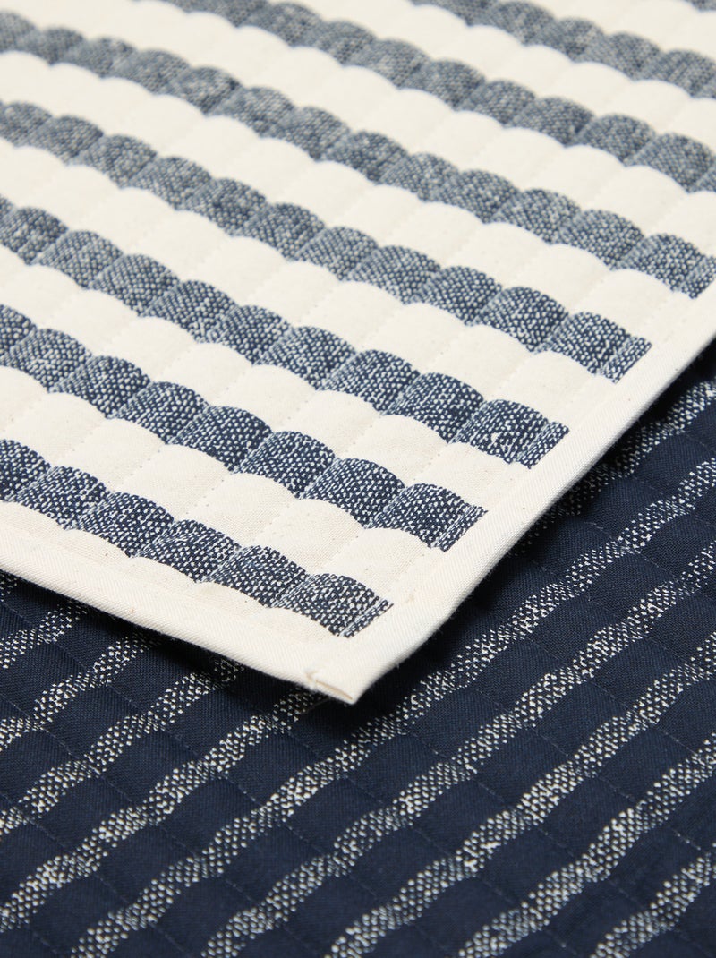 Conjunto de 2 individuais de mesa com estampado - Kiabi Home Azul - Kiabi