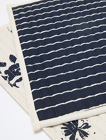 Conjunto de 2 individuais de mesa com estampado - Kiabi Home