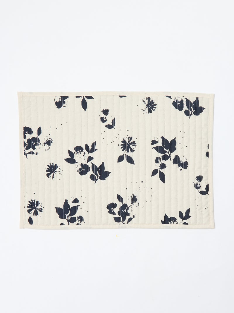 Conjunto de 2 individuais de mesa com estampado - Kiabi Home Azul - Kiabi