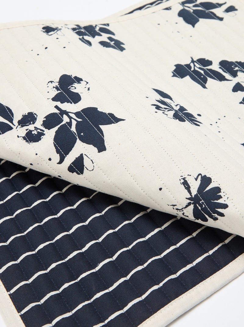 Conjunto de 2 individuais de mesa com estampado - Kiabi Home Azul - Kiabi