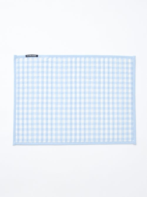 Conjunto de 2 individuais de mesa com padrão axadrezado - Kiabi