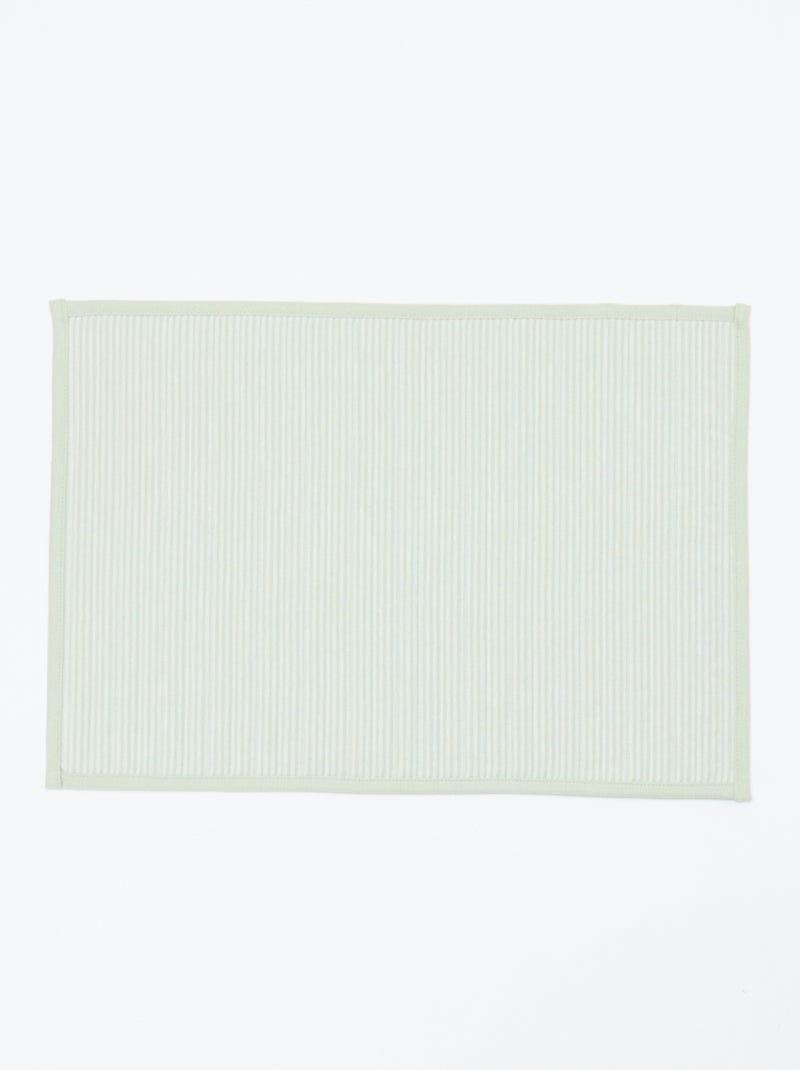 Conjunto de 2 individuais de mesa com padrão axadrezado Verde - Kiabi