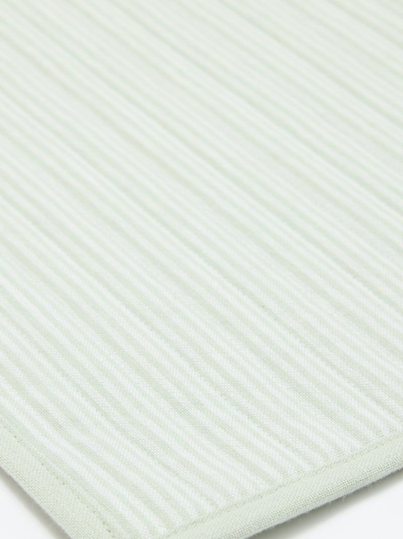 Conjunto de 2 individuais de mesa com padrão axadrezado Verde - Kiabi