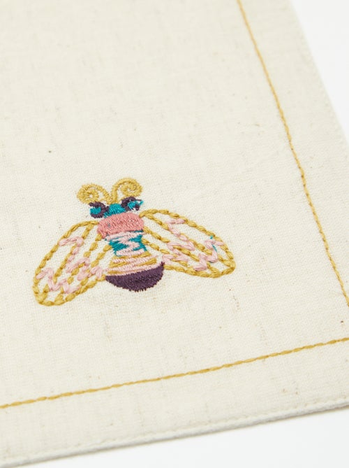 Conjunto de 2 individuais de mesa em linho misto - Kiabi Home - Kiabi