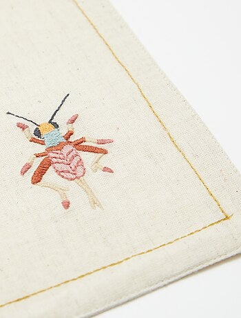 Conjunto de 2 individuais de mesa em linho misto - Kiabi Home