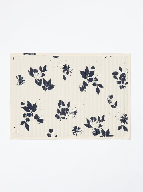 Conjunto de 2 individuais de mesa estampados - Kiabi Home - Kiabi Conjunto de 2 individuais de mesa estampados - Kiabi Home - Kiabi