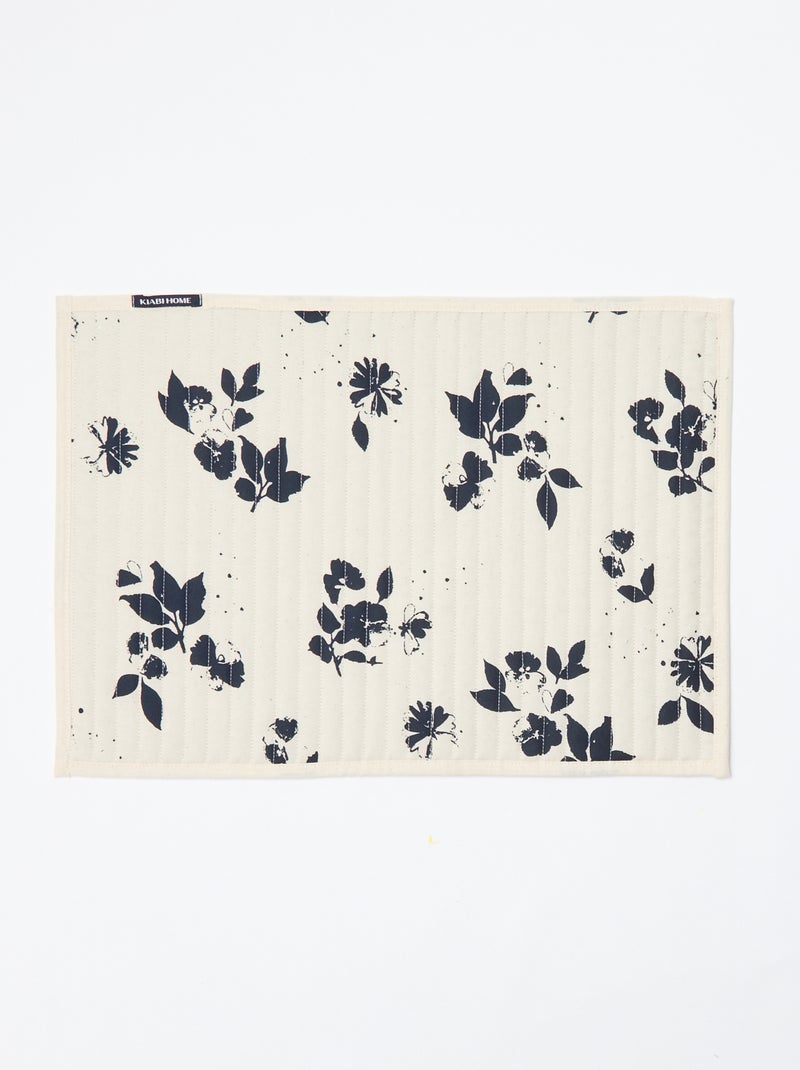 Conjunto de 2 individuais de mesa estampados - Kiabi Home Azul - Kiabi