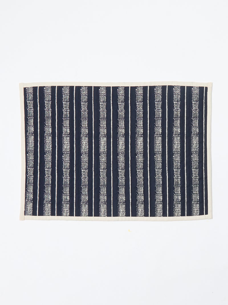 Conjunto de 2 individuais de mesa estampados - Kiabi Home Azul - Kiabi