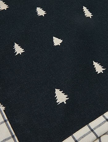 Conjunto de 2 individuais de mesa estampados de Natal em algodão 45x30 cm