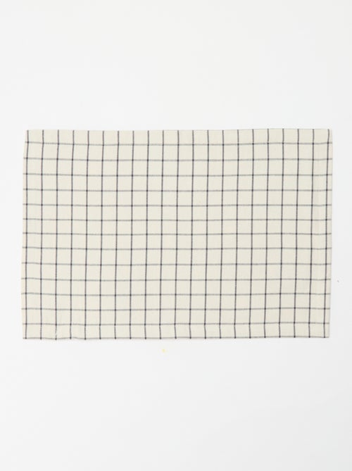 Conjunto de 2 individuais de mesa estampados de Natal em algodão 45x30 cm - Kiabi