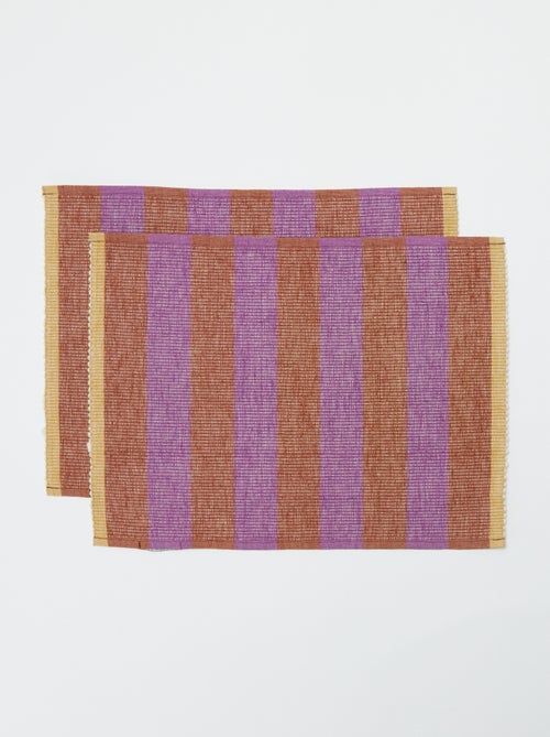 Conjunto de 2 individuais de mesa fantasia (32x45 cm) - Kiabi Home - Kiabi Conjunto de 2 individuais de mesa fantasia (32x45 cm) - Kiabi Home - Kiabi