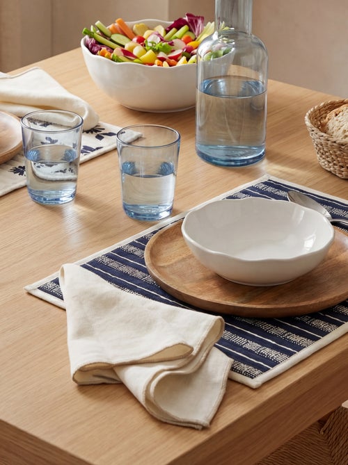 Conjunto de 2 individuais de mesa/guardanapos lisos 2 em 1 (32x40 cm) - Kiabi Home - Kiabi