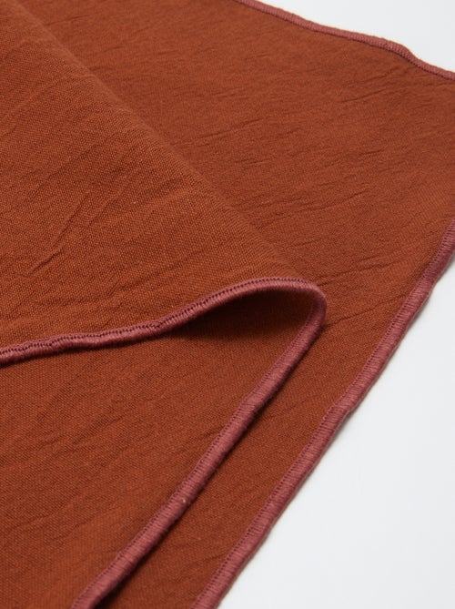 Conjunto de 2 individuais de mesa/guardanapos lisos 2 em 1 (32x40 cm) - Kiabi Home - Kiabi