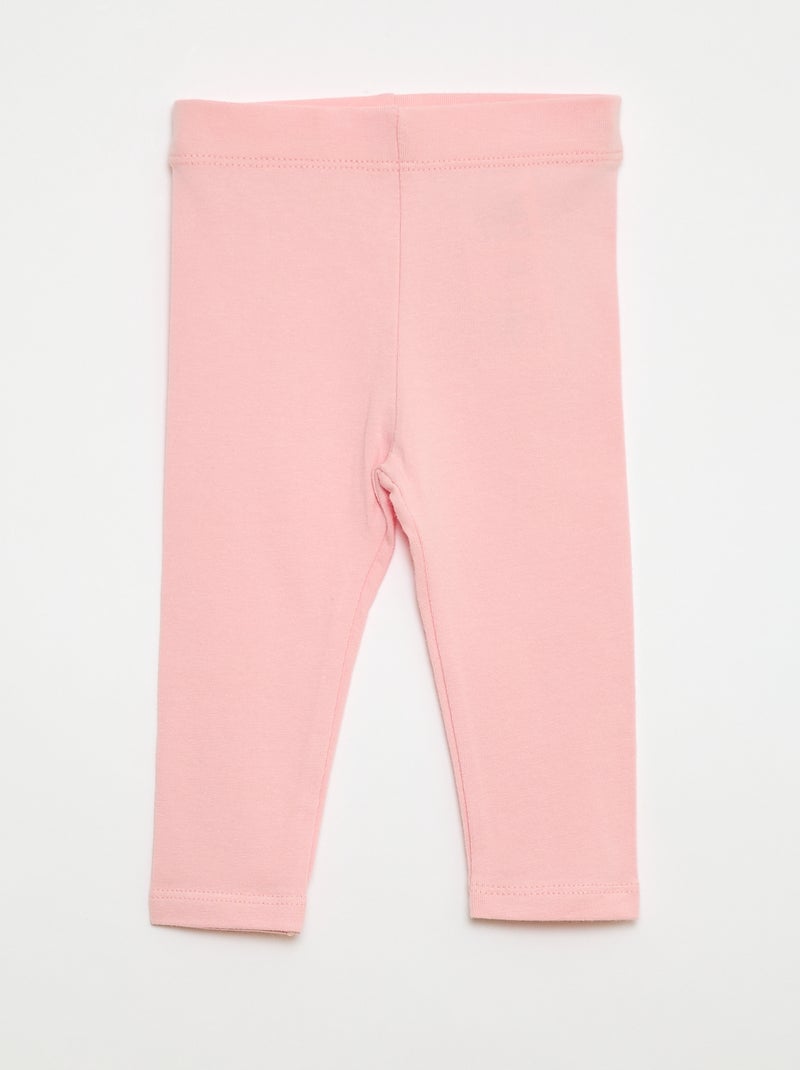 Conjunto de 2 leggings compridos Branco - Kiabi