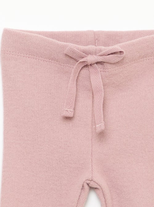 Conjunto de 2 leggings em malha macia - Kiabi