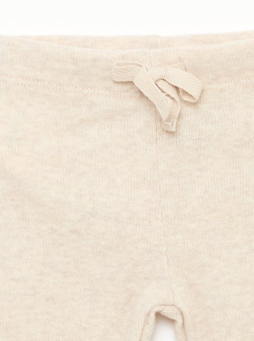 Conjunto de 2 leggings em malha macia - Kiabi