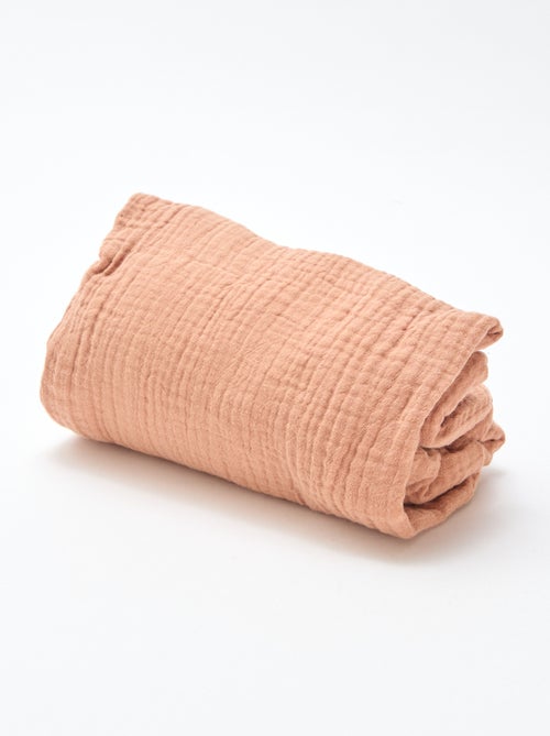 Conjunto de 2 lençóis de baixo em gaze suave - Kiabi