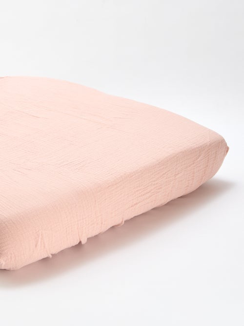 Conjunto de 2 lençóis de baixo em gaze suave - Kiabi