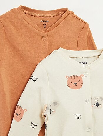 Conjunto de 2 macacões com abertura - coleção fácil de vestir