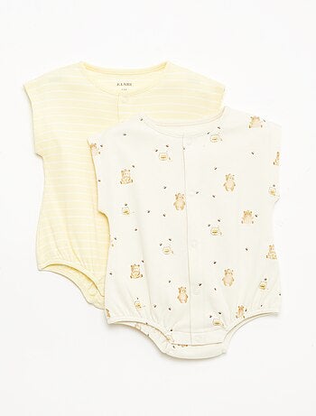 Conjunto de 2 macacões curtos