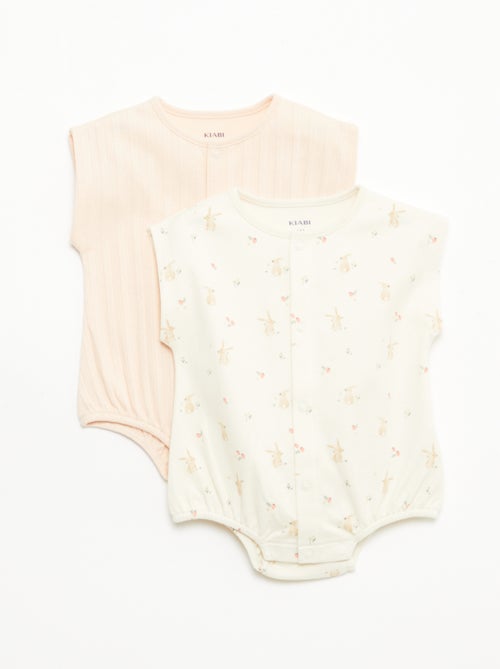 Conjunto de 2 macacões curtos - Kiabi