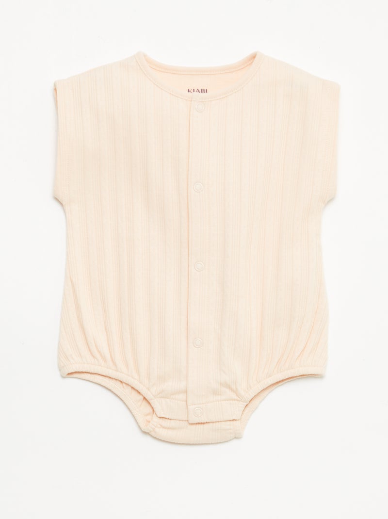 Conjunto de 2 macacões curtos Branco - Kiabi