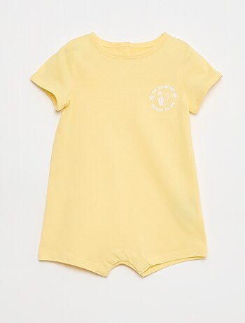 Conjunto de 2 babygrows curtos em jersey