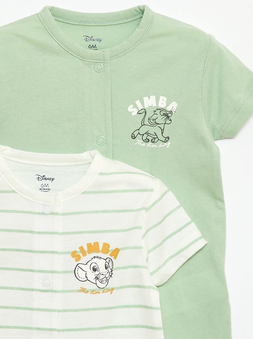 Conjunto de 2 macacões curtos \'Simba\' \'Disney\' - Kiabi