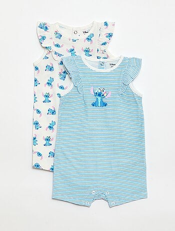 Conjunto de 2 macacões \'Stitch\' \'Disney\' sem mangas
